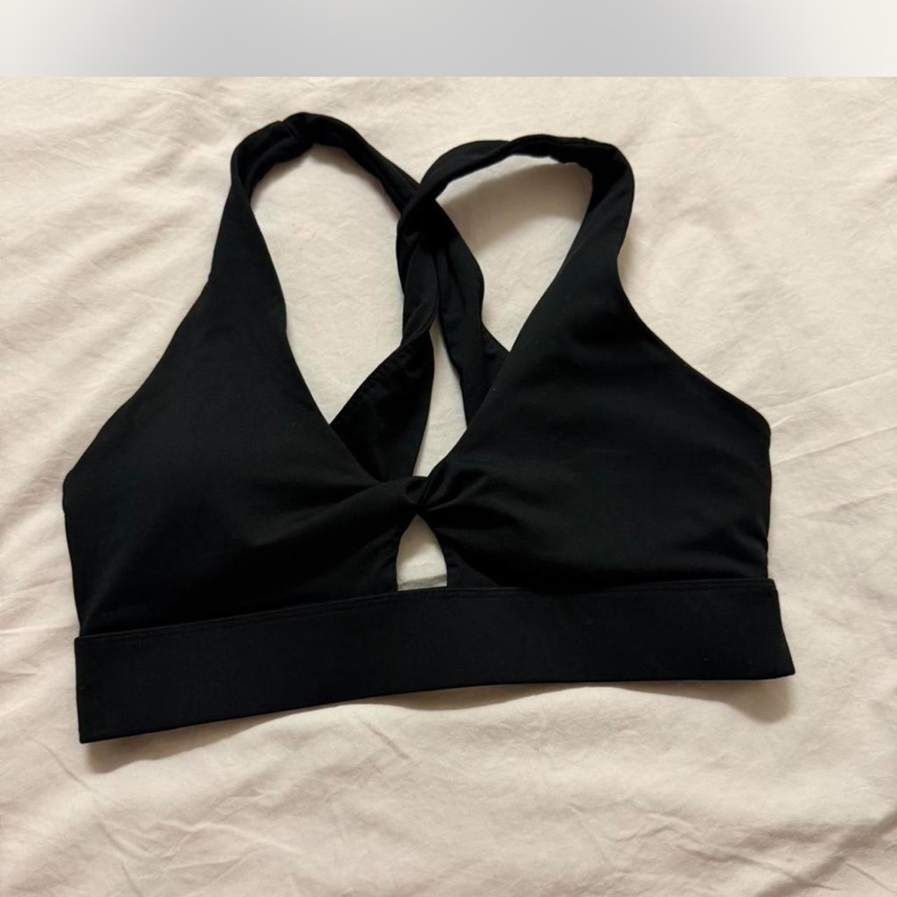 Black Fabletics Sports Bra